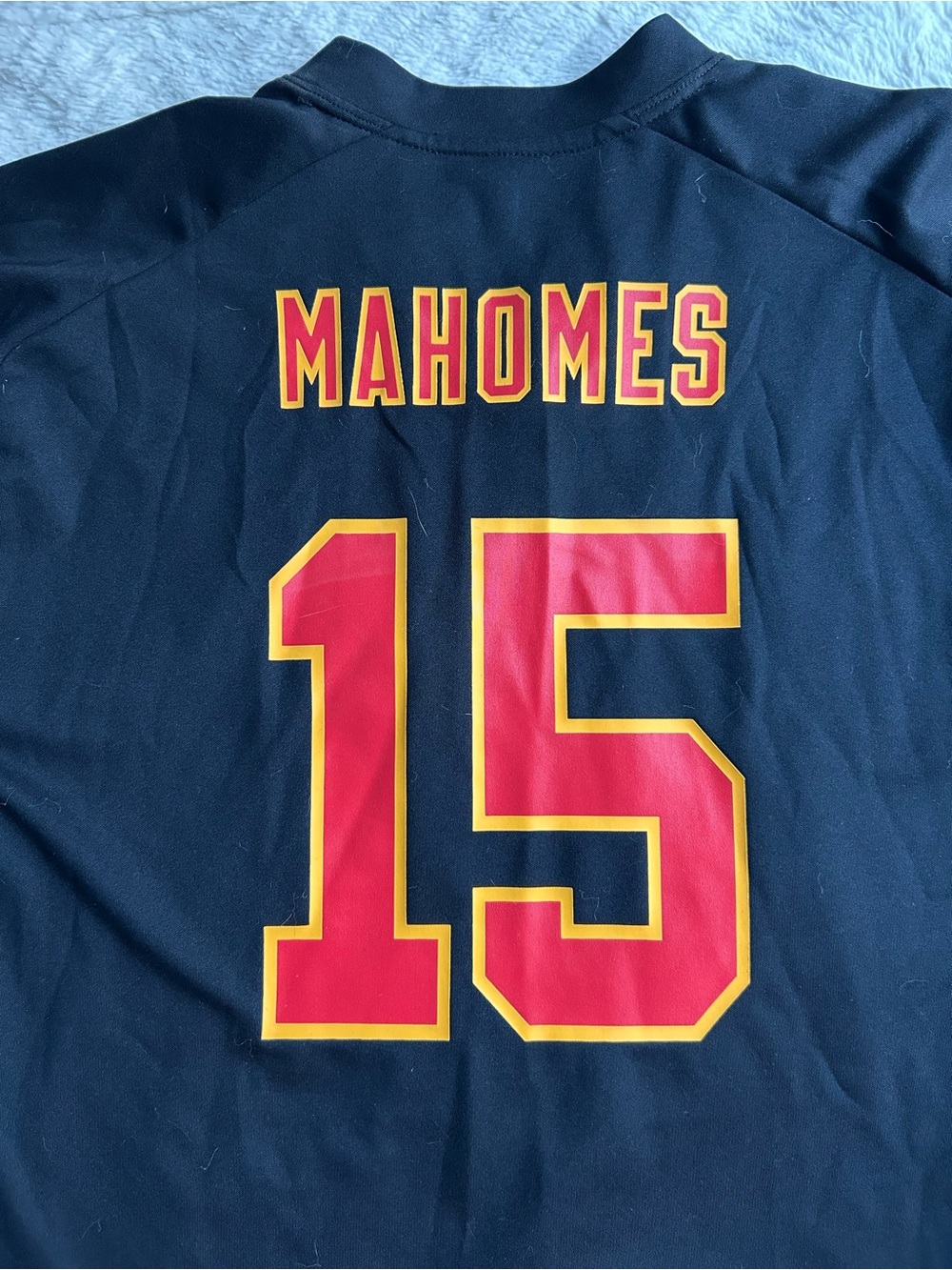 NFL Black Kansas City Chiefs #15 Mahomes Jersey - Picture 5 of 5
